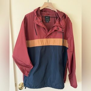 RVCA Men’s Anorak Rain Jacket sz XL EUC